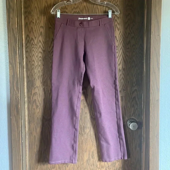 Betabrand Straight-Leg Dress Pant Yoga Pants in‎ Moondrop Purple Sz - Picture 1 of 5